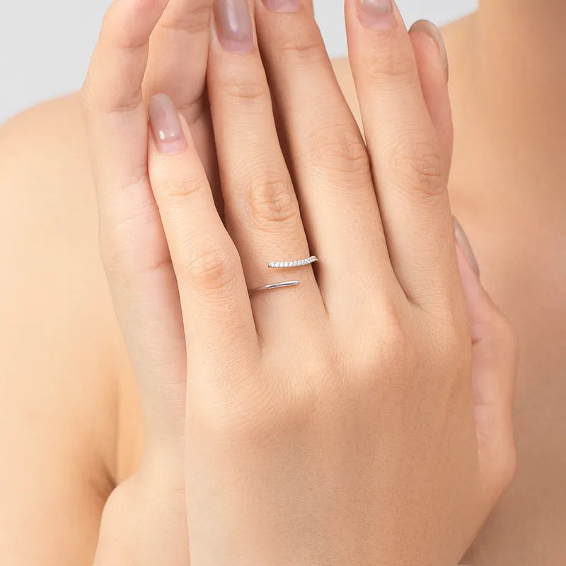 Vega Curve Ring – 925 Sterling Silver Rings for Women