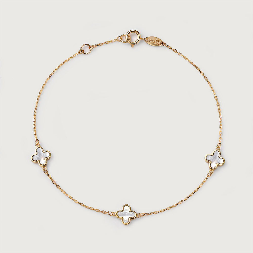 Gold Essential Lucky Shamrock Gold Station - Gold Bracelet