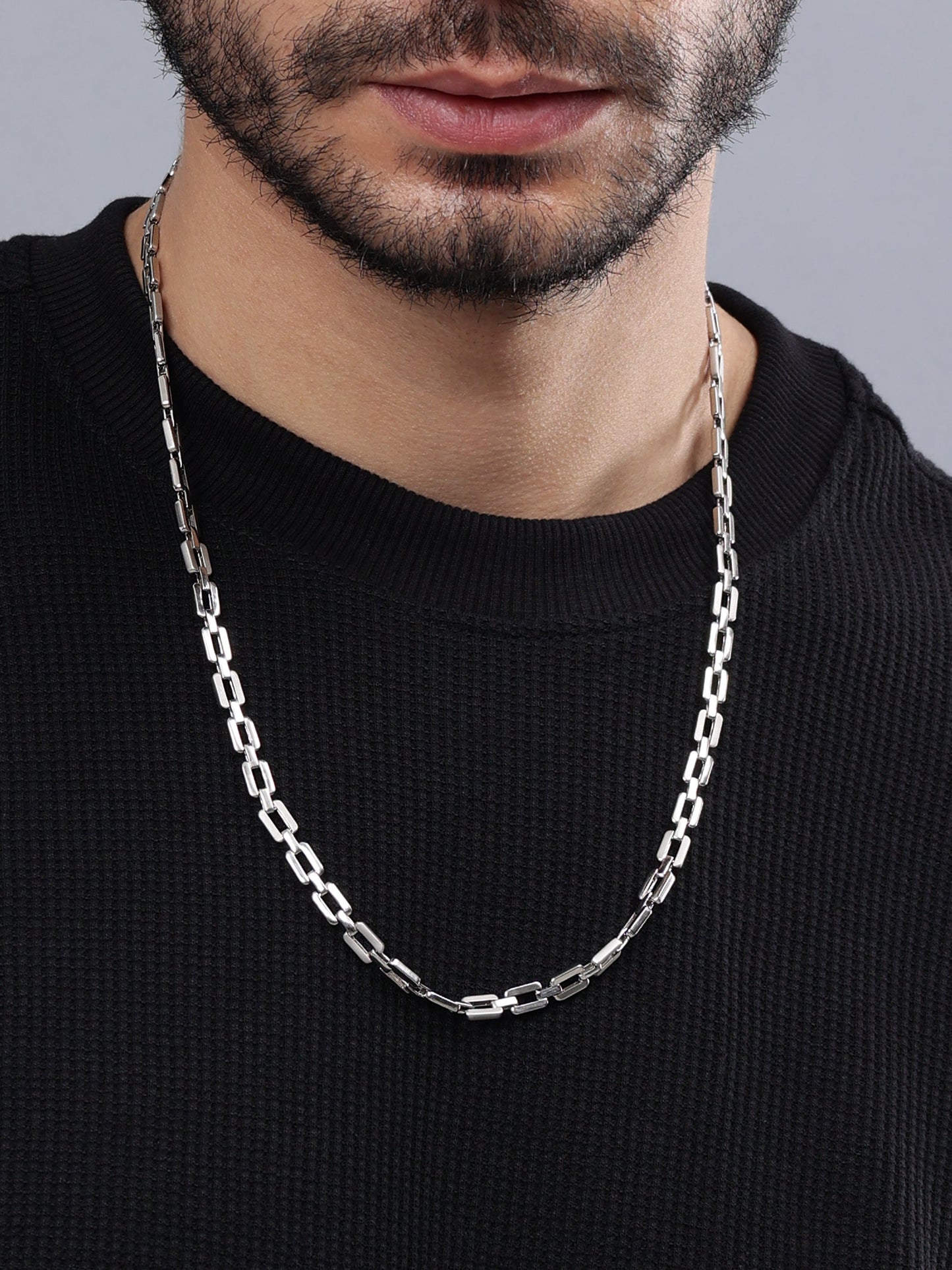 Men’s Box Link 925 Sterling Silver Chain