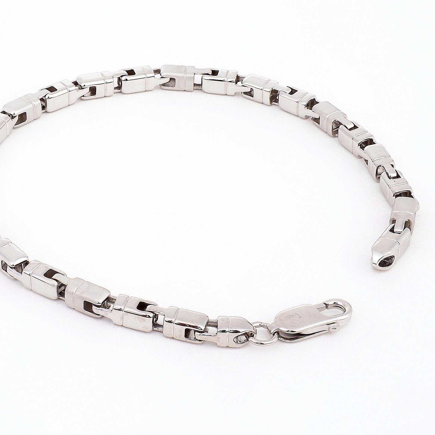Chunky Link 925 Sterling Silver Bracelet for Men