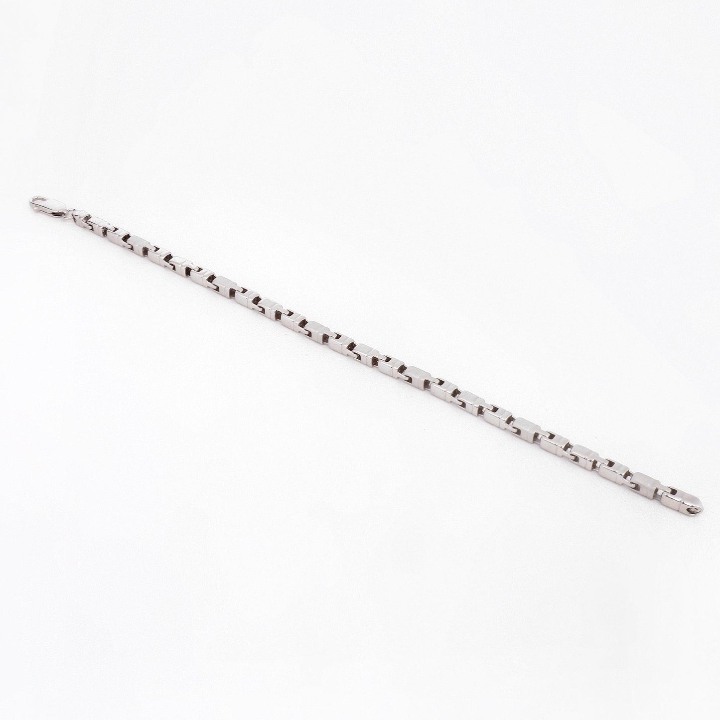 Chunky Link 925 Sterling Silver Bracelet for Men