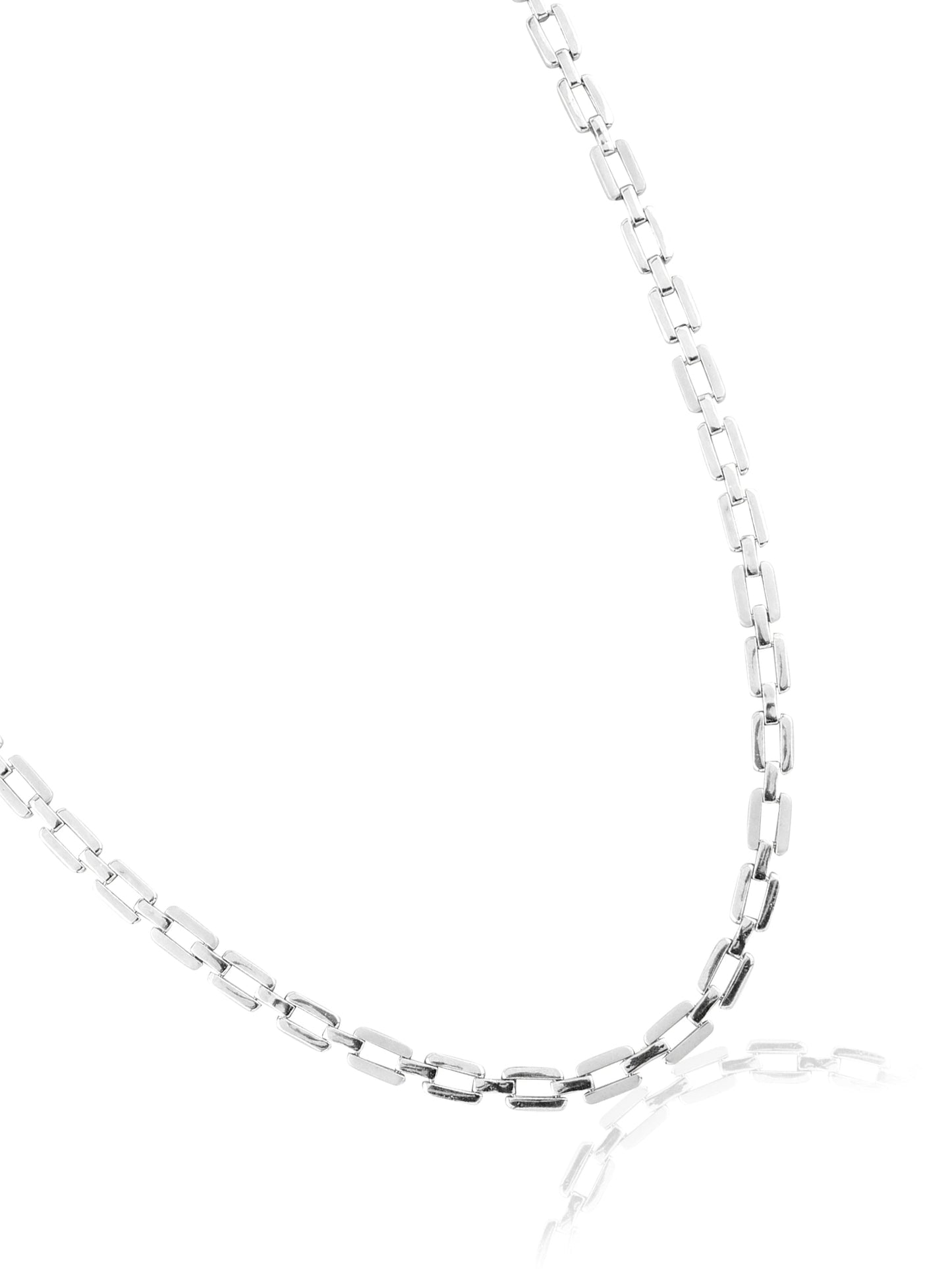 Men’s Box Link 925 Sterling Silver Chain