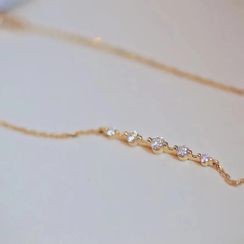 Sparkle Line CZ Bracelet Gold Plated – 925 Sterling Silver Bracelets for Women