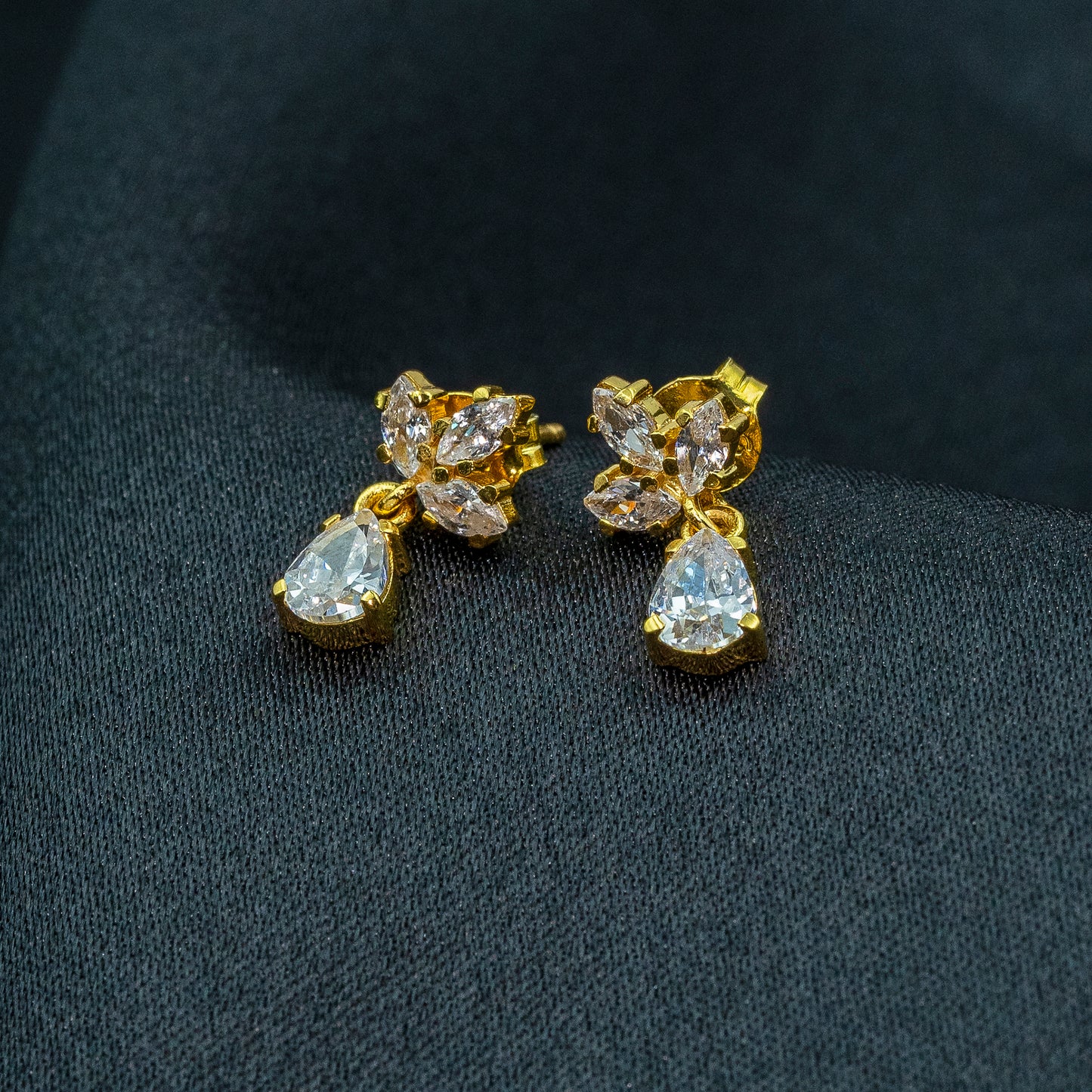 Luxe Bloom Drop Earrings - 925 Sterling Silver Earrings For Women