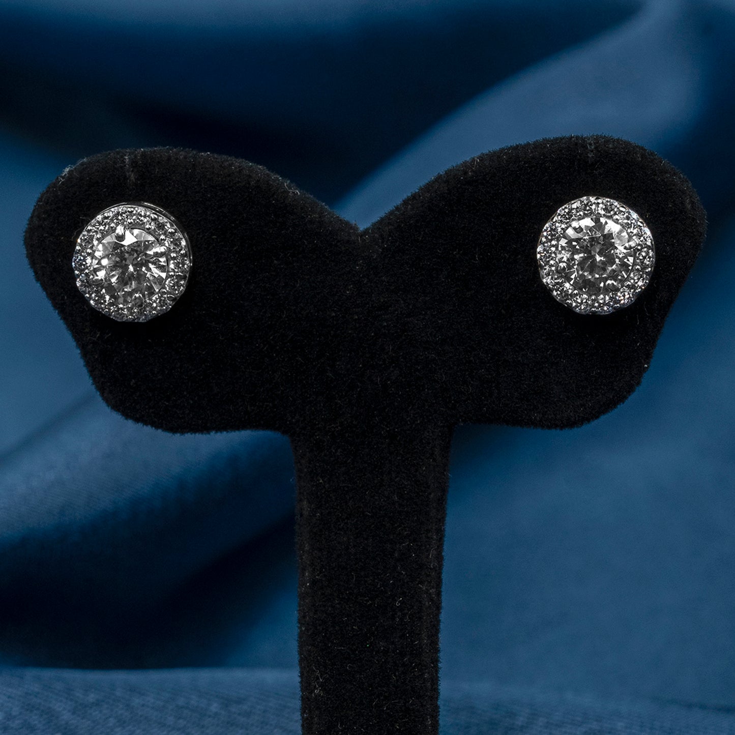 Radiance Halo Studs - 925 Sterling Silver Earrings For Women