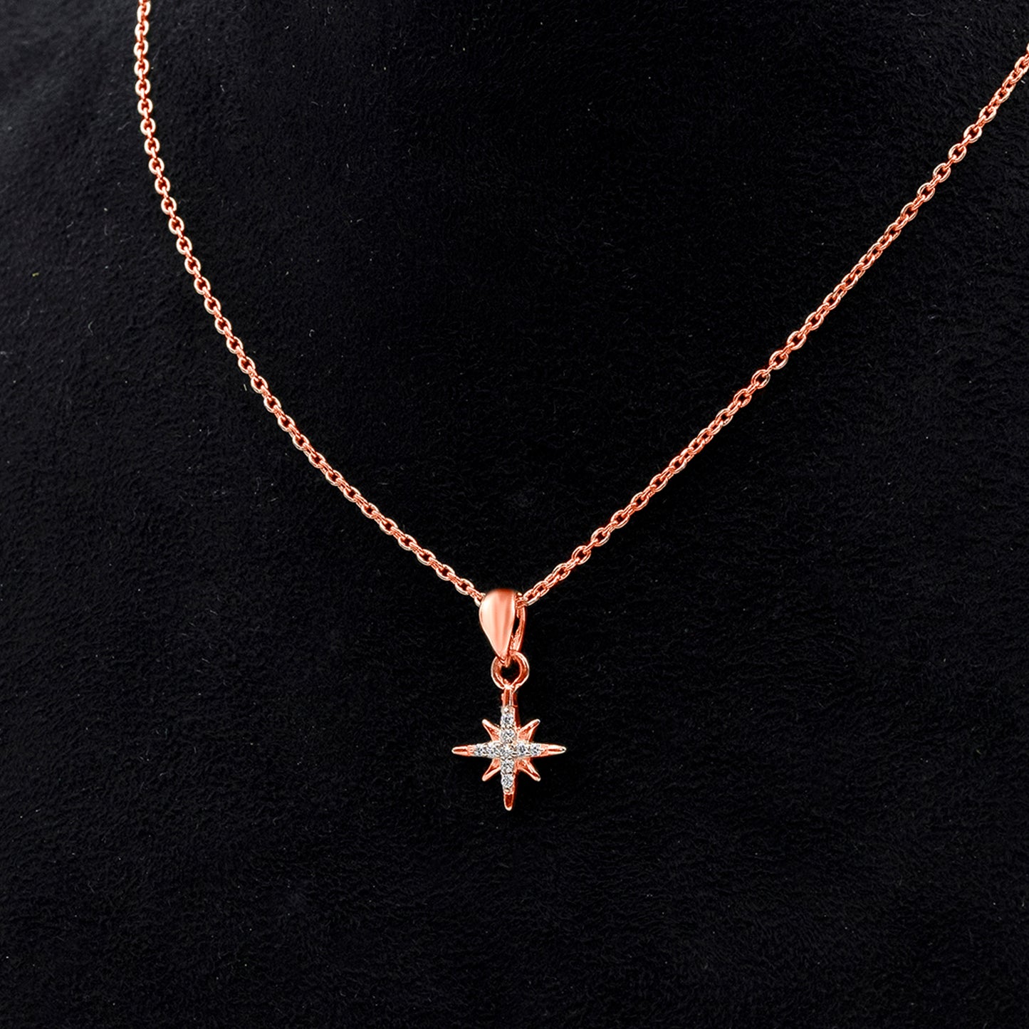 Stellar Radiance Pendant Necklace - 925 Sterling Silver Necklace for Women