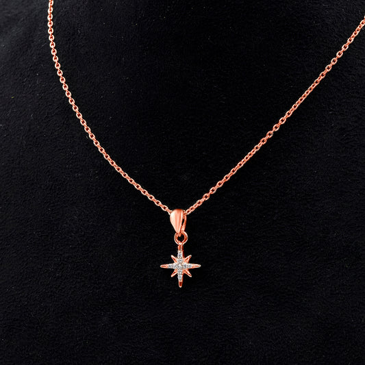 Stellar Radiance Pendant Necklace - 925 Sterling Silver Necklace for Women