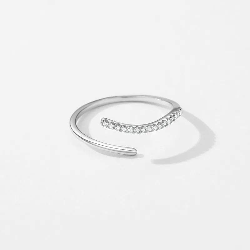 Vega Curve Ring – 925 Sterling Silver Rings for Women