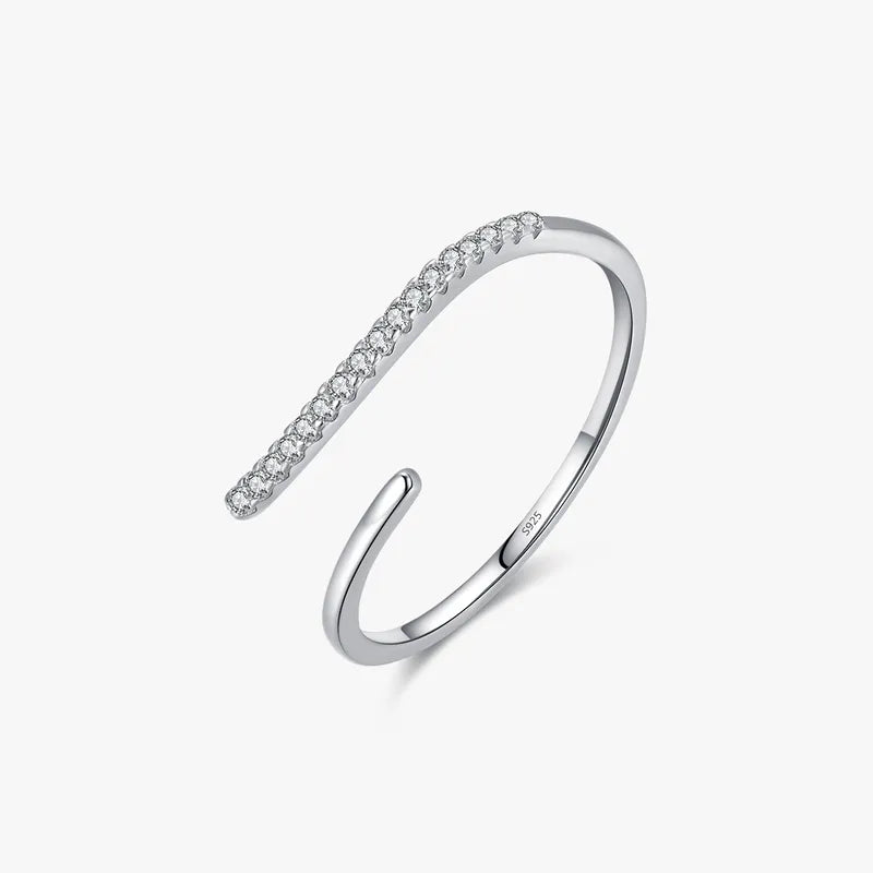 Vega Curve Ring – 925 Sterling Silver Rings for Women