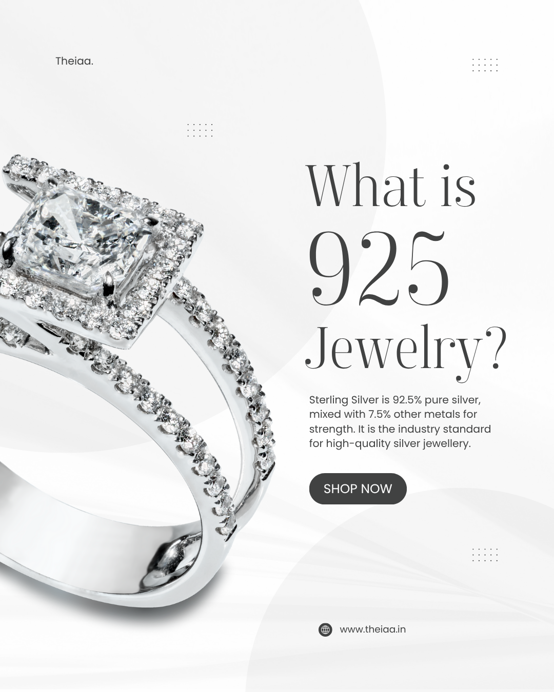 Golden Wing Charm Necklace - 925 Sterling Silver Necklace for Women