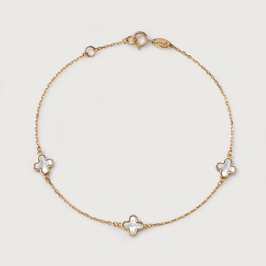 Gold Essential Lucky Shamrock Gold Station - Gold Bracelet