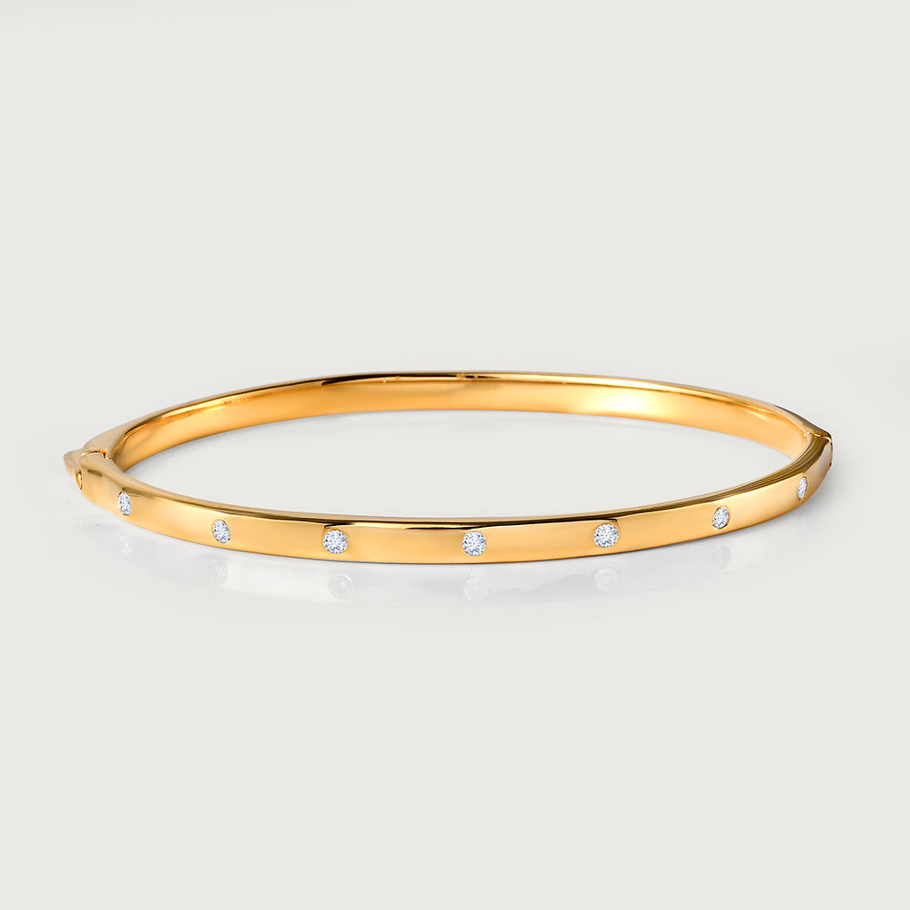 Versa Lab Grown Diamond Bangle - Gold Bracelets for Women