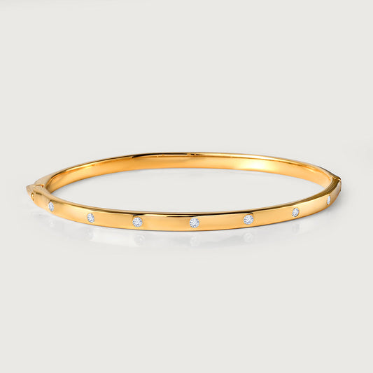 Versa Lab Grown Diamond Bangle - Gold Bracelets for Women