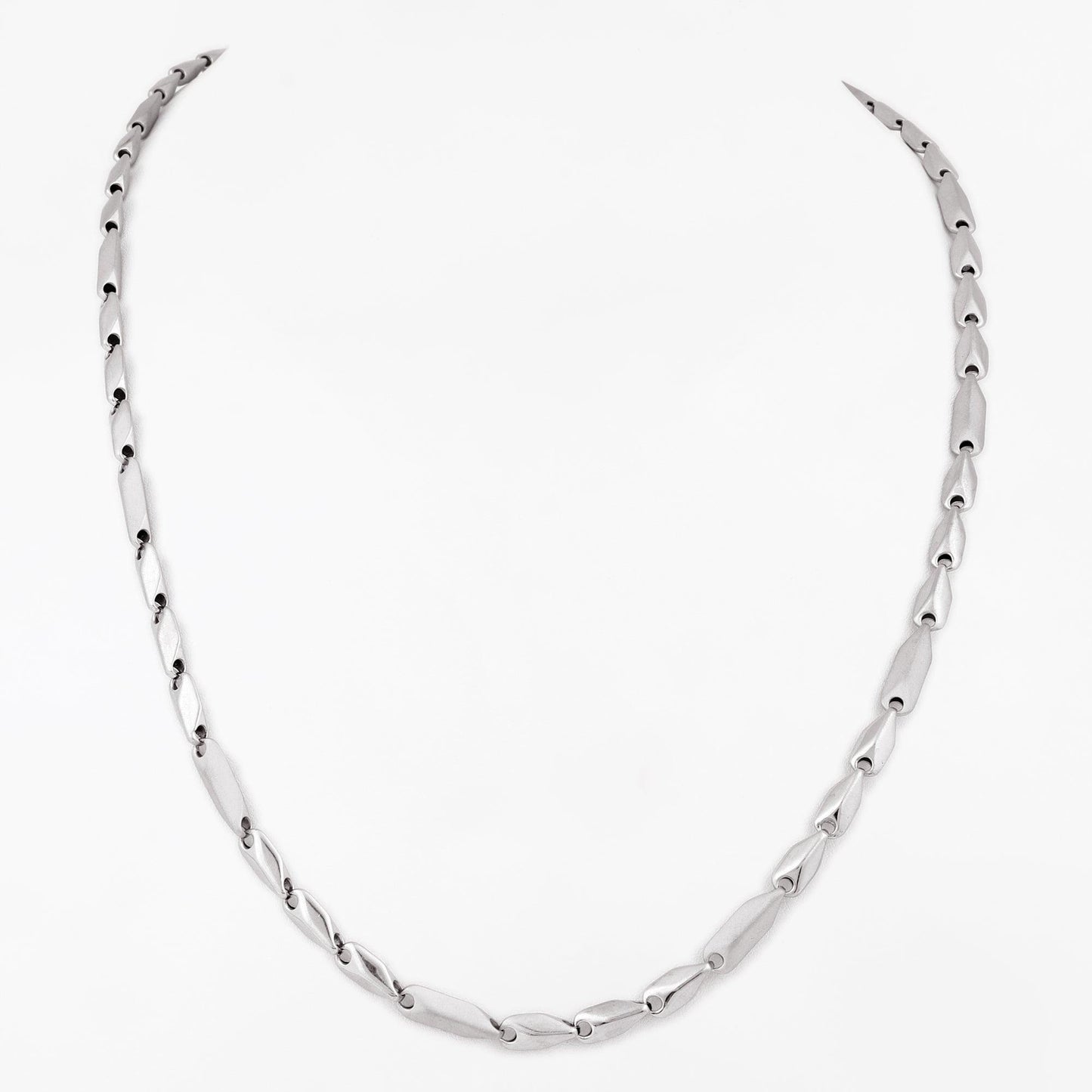 Twisted Link 925 Sterling Silver Chain