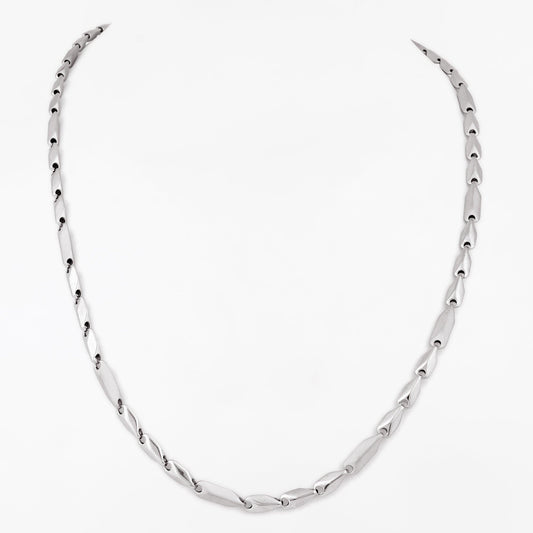Twisted Link 925 Sterling Silver Chain