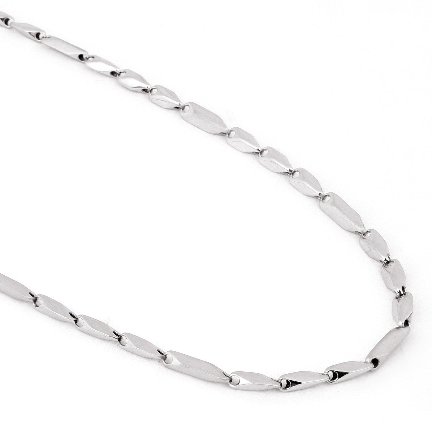 Twisted Link 925 Sterling Silver Chain