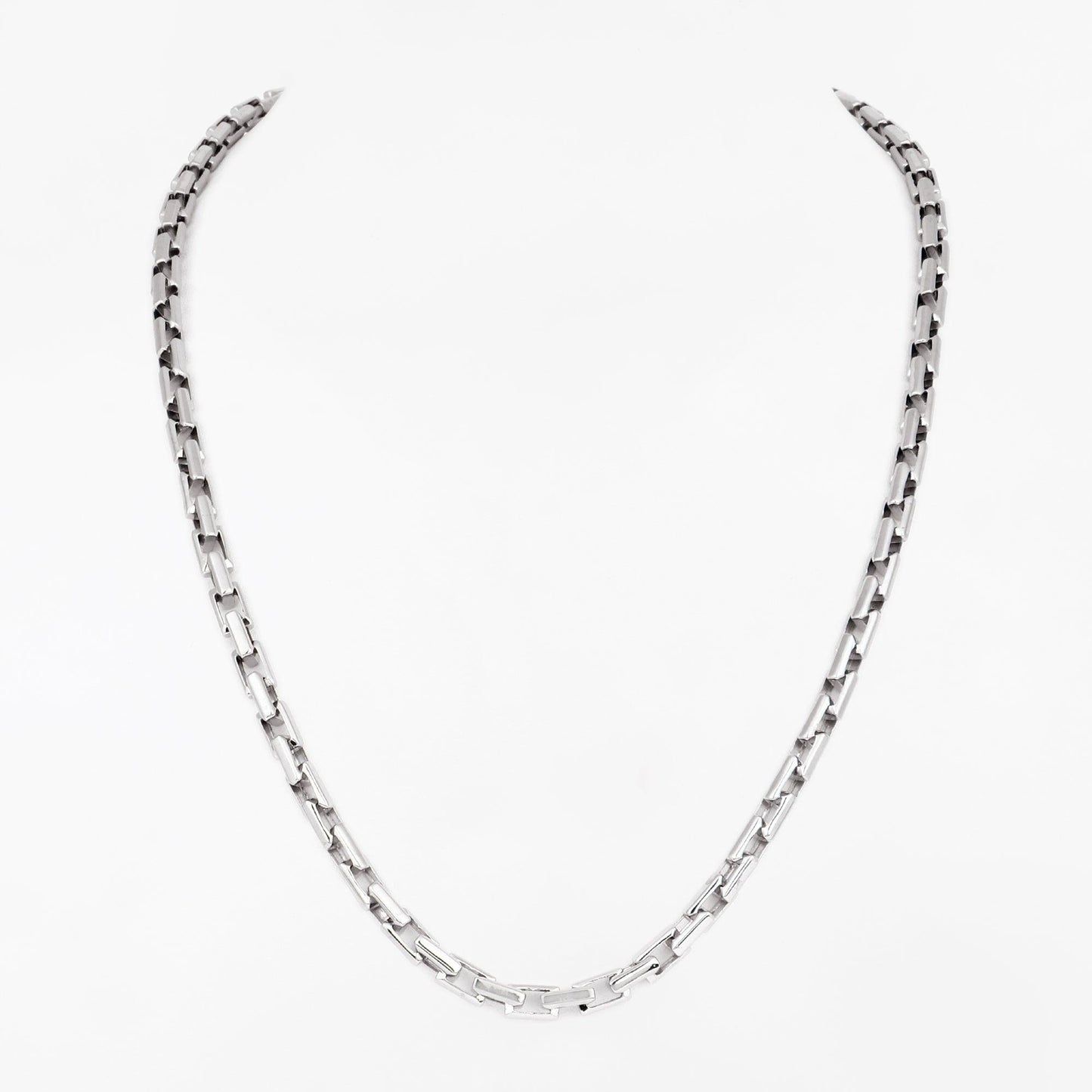 Classic Box Link 925 Sterling Silver Chain for Men