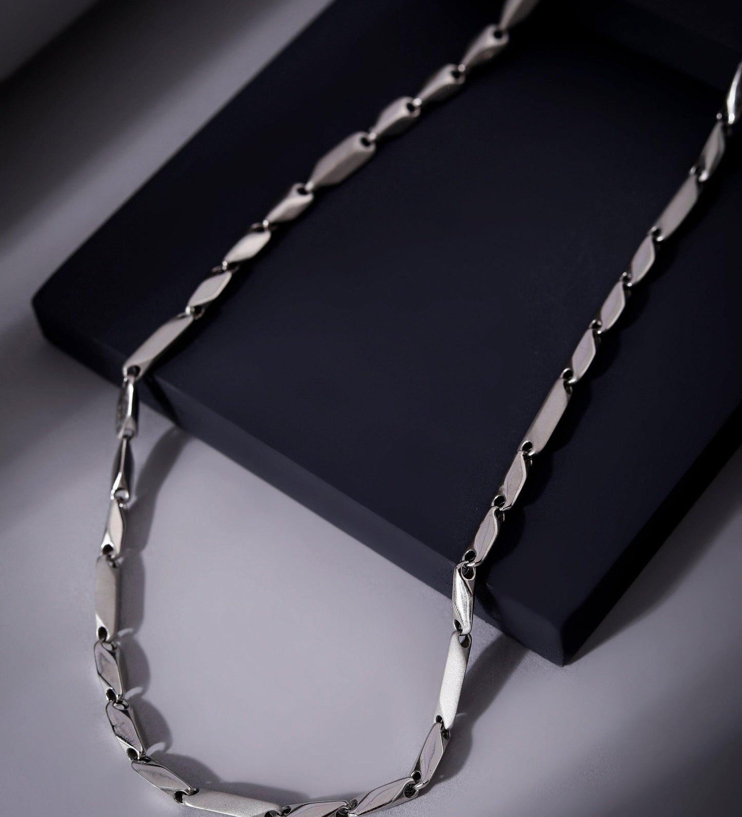 Twisted Link 925 Sterling Silver Chain