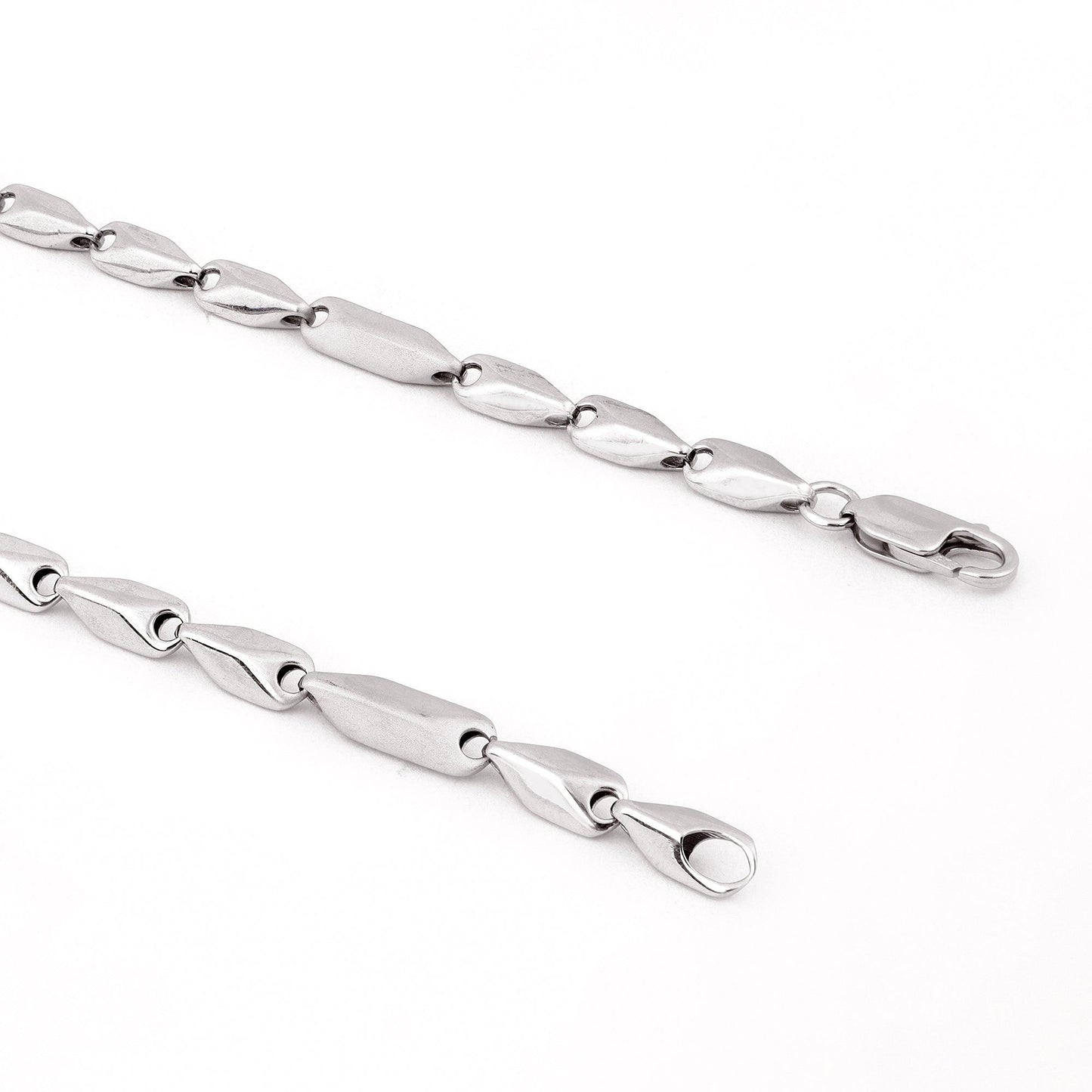 Twisted Link 925 Sterling Silver Chain
