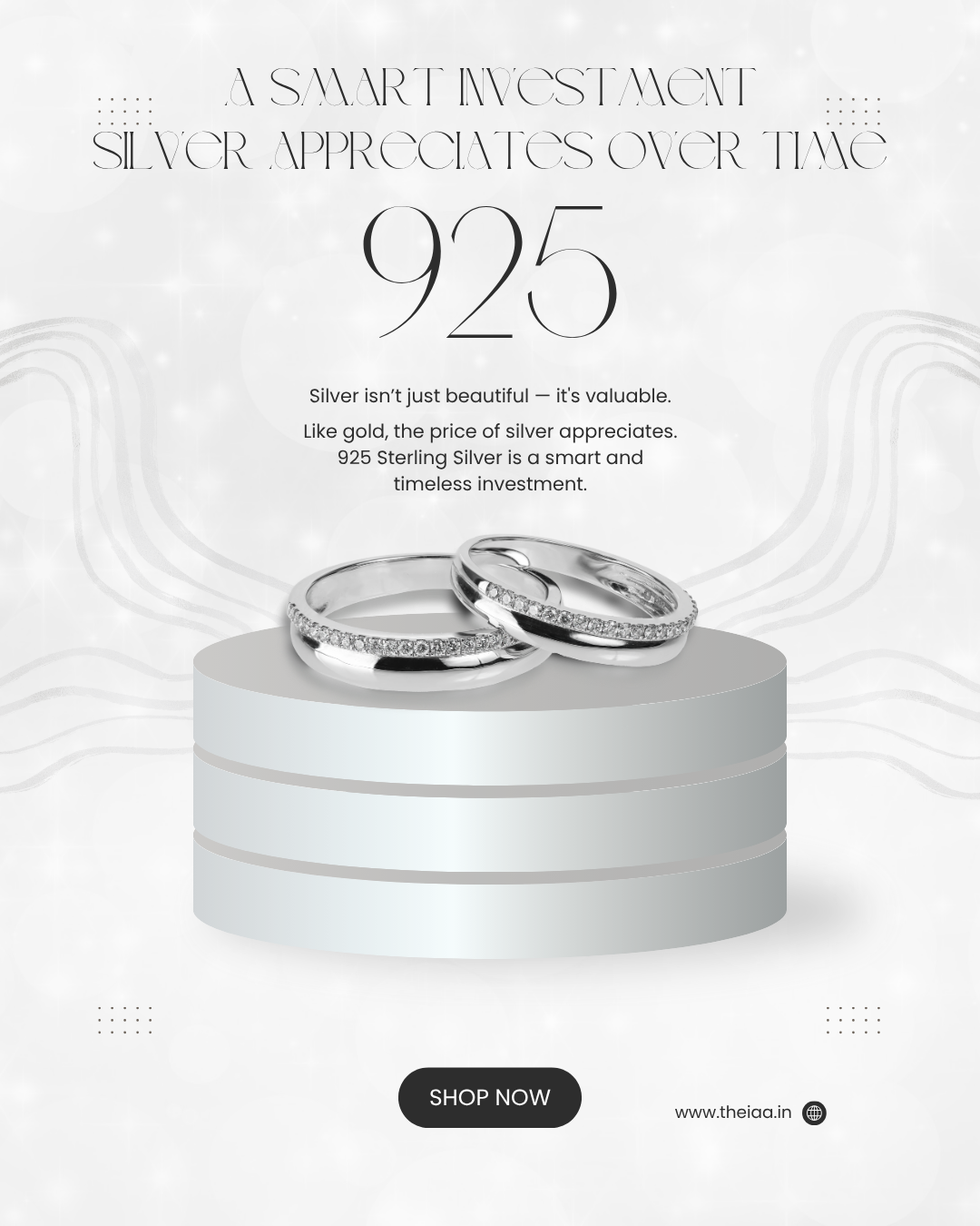 Golden Wing Charm Necklace - 925 Sterling Silver Necklace for Women